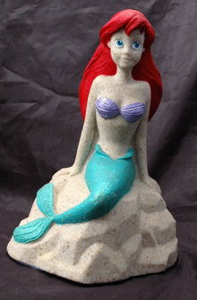 Disney Mr Sandman ARIELLE LITTLE MERMAID Sand Sculpture