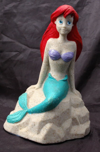 Disney Mr Sandman ARIELLE LITTLE MERMAID Sand Sculpture