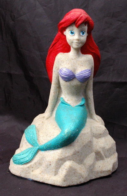 Disney Mr Sandman ARIELLE LITTLE MERMAID Sand Sculpture