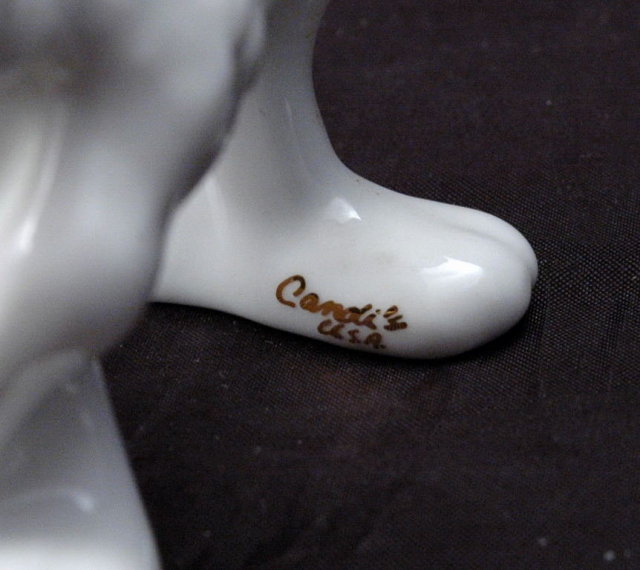 Hand Painted Camel Figurine signed