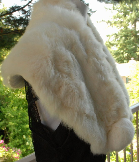 Vintage White Mink Shoulder Stole