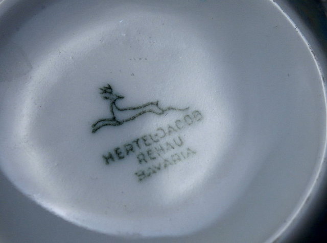 Hertel Jacob Rehau Bavaria Germany Luster Tea Cup & Saucer