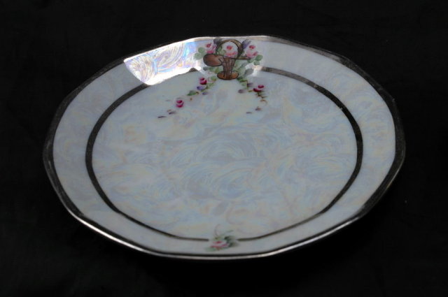 Hertel Jacob Rehau Bavaria Germany Luster Tea Cup & Saucer