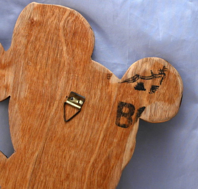 Mini Mouse Wood Wall Plaque, Hand Crafted, Disney collectible