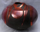 Large Raku Pottery Vase Ceramic artist Tony Evans , hand formed **PRICE REDUCED**!