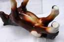 Brown Black White Ceramic Draft Horse Wales Japan