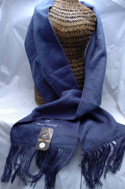 Brushed Alpaca Scarf with Fringe from Peru New with Tags