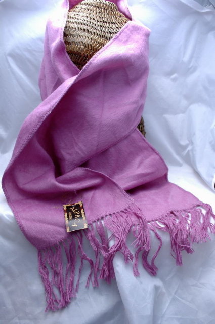 Brushed Alpaca Scarf with Fringe from Peru New with Tags