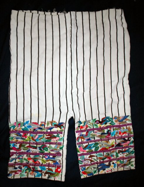 Traditional Hand Woven Guatamalian Mayan Pants, Calzoncillos , hand emroidered **PRICE REDUCTION**! ,
