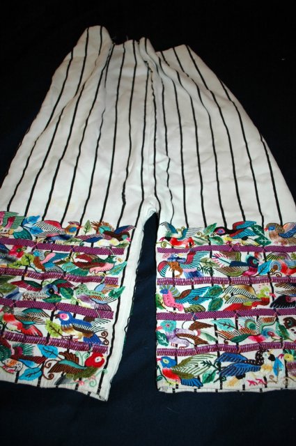 Traditional Hand Woven Guatamalian Mayan Pants, Calzoncillos , hand emroidered **PRICE REDUCTION**! ,