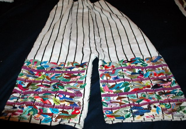 Traditional Hand Woven Guatamalian Mayan Pants, Calzoncillos , hand emroidered **PRICE REDUCTION**! ,