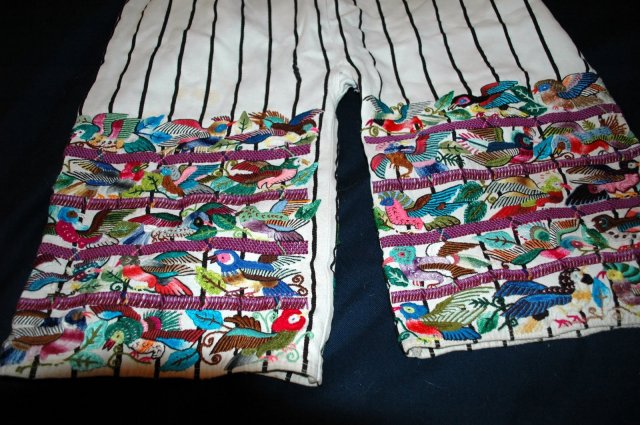 Traditional Hand Woven Guatamalian Mayan Pants, Calzoncillos , hand emroidered **PRICE REDUCTION**! ,