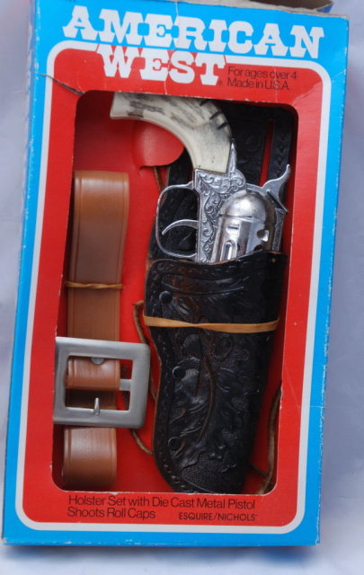 Pony Boy Toy Die Cast Cap Gun with Holster in Box -Esquire Nichols