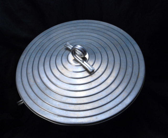 Vintage Stepped Aluminum Ice Bucket - Italian- Mid Century Modernist