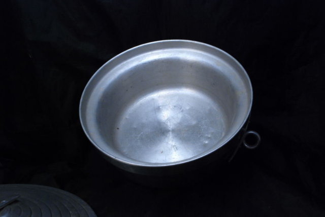 Vintage Stepped Aluminum Ice Bucket - Italian- Mid Century Modernist