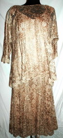 Pat Richards by Michael Maiello Beaded Tassel Stretch Lace 2 pc Dress **PRICE REDUCED**!