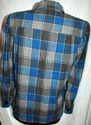 Pendleton 49'er Jacket Wool Plaid Blue, Gray Petite **PRICE REDUCED**!