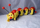 Kiddicraft Caterpillar Vintage Pull Toy -