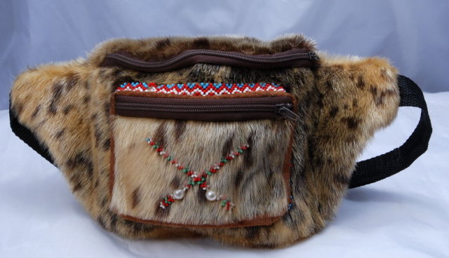 Native Alaskan Eskimo Authentic Beaded Seal Skin Fanny Pack **Price Reduced**