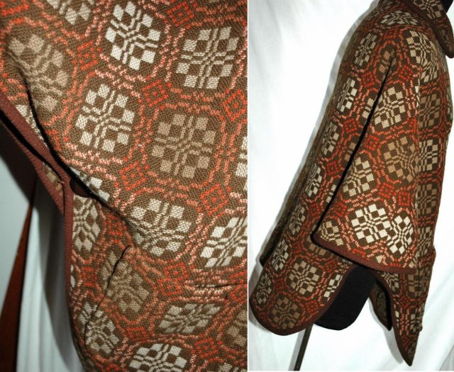 Welsh Tapestry Cape Poncho Jacket Dillad Coracle (Corugl Clothes) PRICE REDUCED