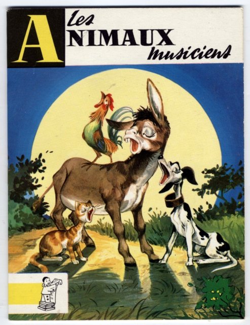 Les animaux musiciens Grimm - Adaptation de Claire Audrix . Illustrations de Pierre Nardin