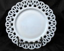 Westmoreland Milk Glass Plate Wicker Edge 9