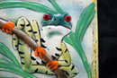 Hand Made in Kona Hawaii Porclain Frog Tile Trivet '