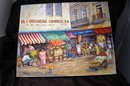Lively Mexican or Latin American Street Scene Oil Painting on Canvas Signed by Andersen 88