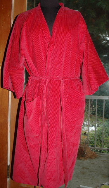 Vintage 1940s Mens Smoking Jacket Robe from Littler Seattle, Wash. Red size med. large **PRICE REDUCED!**