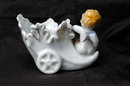 Cherub Angel Cornucopia Planter Porcelain, Made in Japan
