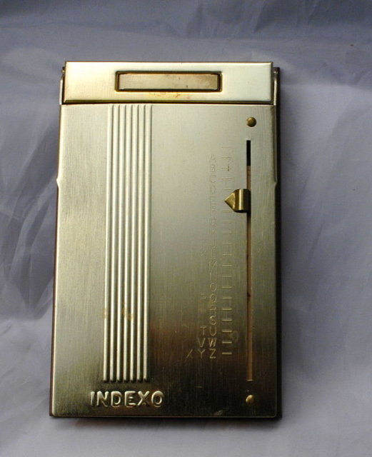 Vintage Brass Telephone Address Index File