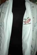 Red Salmon Co. Nakneck, Alaska Logo Windbreaker Jacket Men's size large