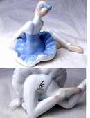LOVELY BALLERINA FIGURINE KALIQUE 2000 FINE PORCELAIN