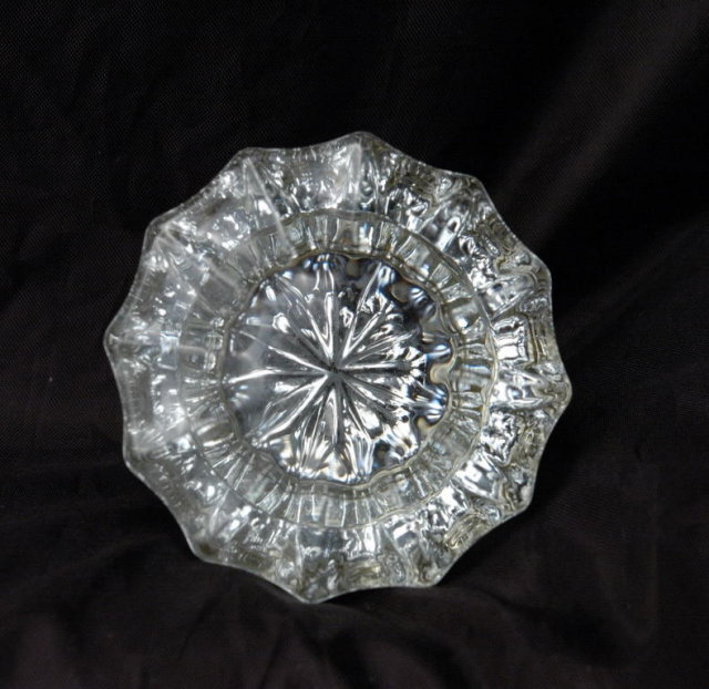 Pair of Crystal Glass Door Knobs
