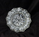 Pair of Crystal Glass Door Knobs