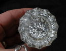 Pair of Crystal Glass Door Knobs