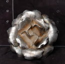 Large Rose Sterling Taxco Mexico Sterling Silver Brooch Pendant signed Lasana