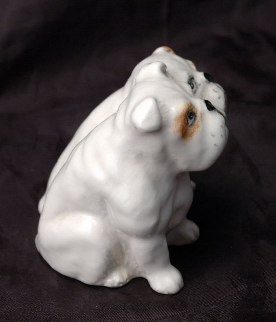 Beswick Seated Bulldogs Porcelain Figurines