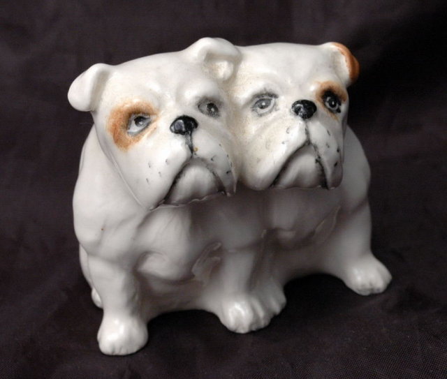 Beswick Seated Bulldogs Porcelain Figurines