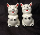 Adorable Figural Pigs Salt Pepper Shakers Very Old!