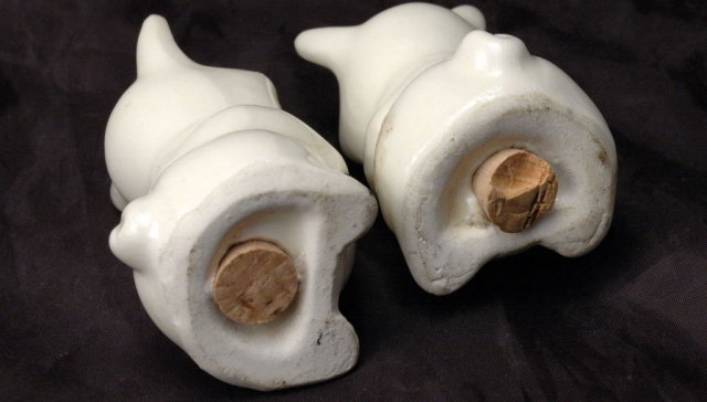 Adorable Figural Pigs Salt Pepper Shakers Very Old!