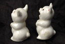 Adorable Figural Pigs Salt Pepper Shakers Very Old!