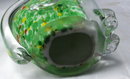 Tall Murano Sommerso Art Glass Cat Wearing Cobalt Blue Hat Sculpture Paperweight