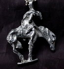 Very Large Cast Silver End of The Trail Pendant Native American **PRICE REDUCED!**