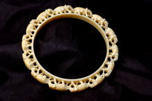 Antique Carved Ivory Arm Bangle Bracelet PRE-BAN