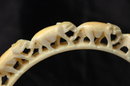Antique Carved Ivory Arm Bangle Bracelet PRE-BAN