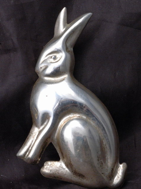 Large Bunny Rabbit Sterling Silver Pin Brooch Pendant , Taxco Mexico **PRICE REDUCED!**