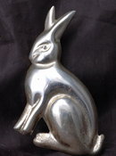 Large Bunny Rabbit Sterling Silver Pin Brooch Pendant , Taxco Mexico **PRICE REDUCED!**