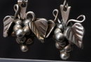 Taxco Mexico Sterling Silver Grape Cluster Earrings
