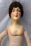 French Boudoir Doll, Composition Head Silk Body